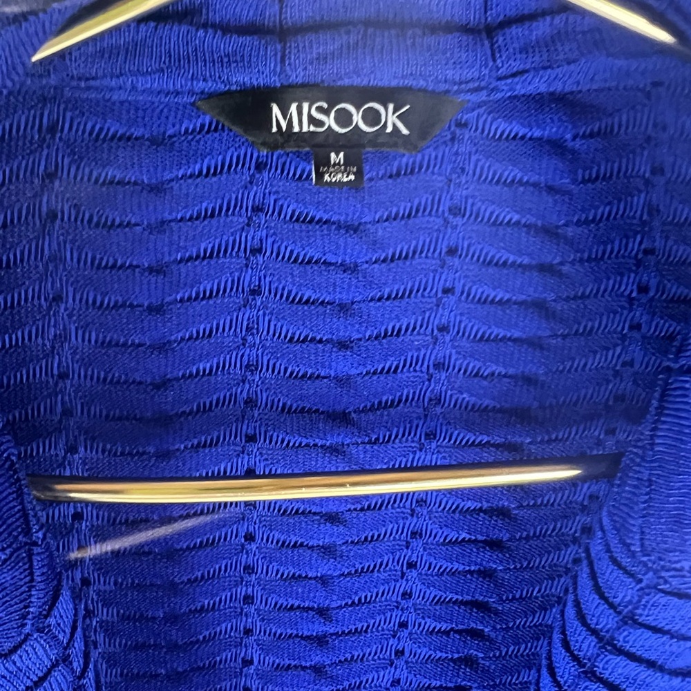 Misook Blue Single Button Blazer, Medium - image 4